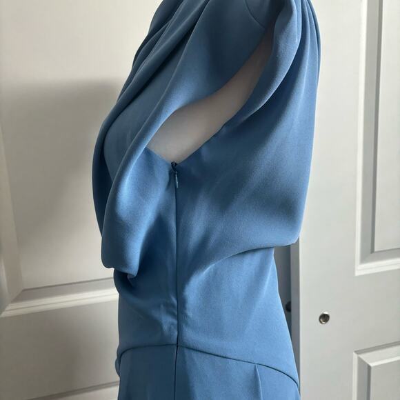 Elliatt Sky Blue Asymmetrical Mini Dress - Picture 9 of 15